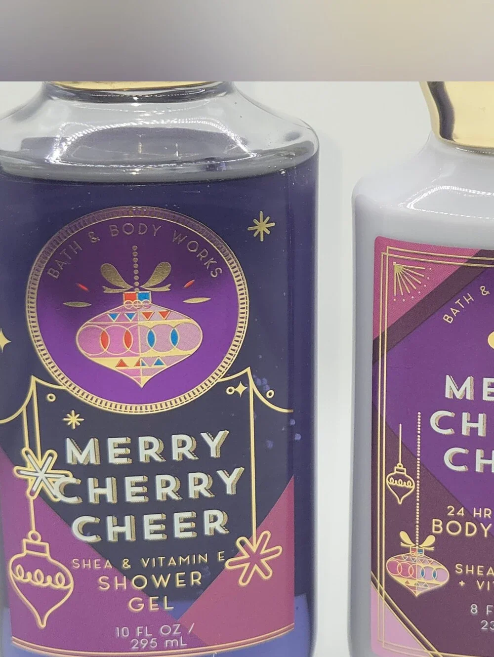 Bath & Body Works Merry Cherry Cheer Shower Gel & Body Lotion Set